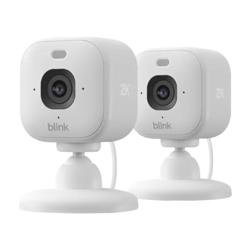 Blink Mini 2K+ Plug-In Security Camera - 2 Cameras