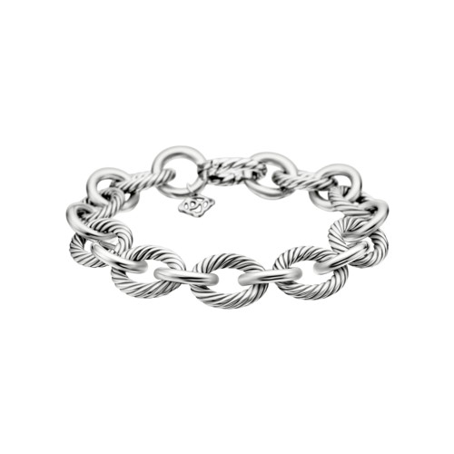 David Yurman Silver Oval Link Chain Bracelet