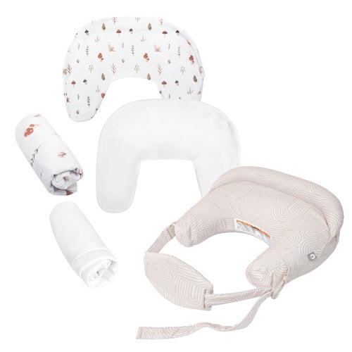 Boppy Complete Nursing Pillow Bundle, Oat Retro Arches