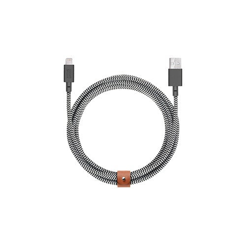 Belt Cable XL USB-A to Apple Lightning Zebra
