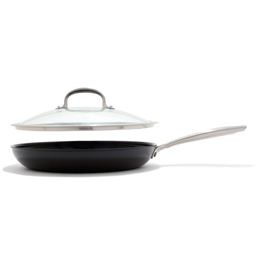 Enhanced 12" Ceramic Nonstick Frypan w/ Lid