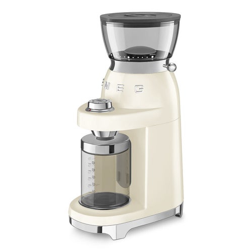 Retro Style Conical Burr Multipurpose Coffee Grinder Cream
