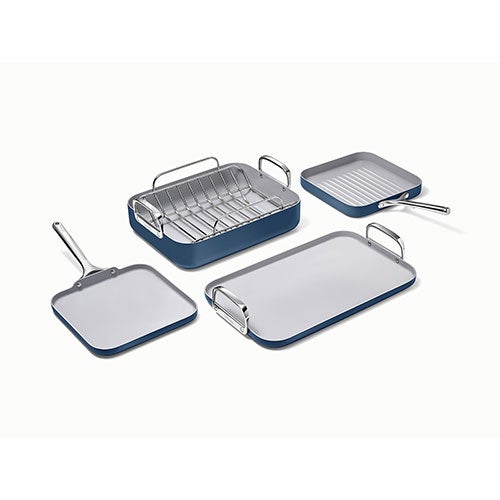 5pc Square Cookware Set Navy