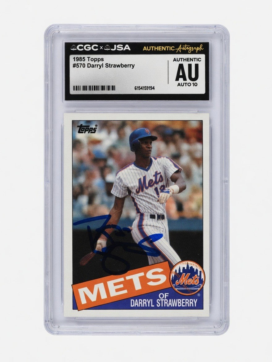 Darryl Strawberry - 1985 Topps Auto 10