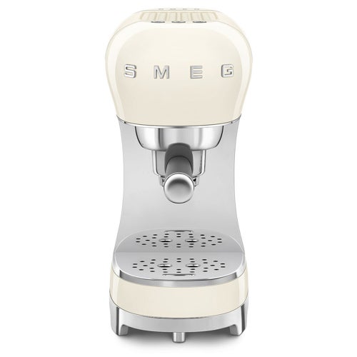 Retro Style Espresso Manual Coffee Machine Cream