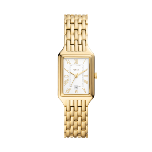 Fossil Women's Raquel Three-Hand Date Gold-Tone Stainless Steel Watch