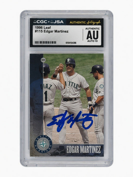 Edgar Martinez - 1996 Leaf Auto 10