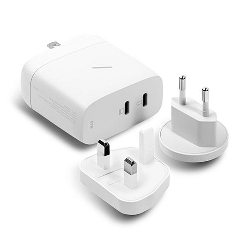 Fast Gan PD 67W Charger w/ 2 USB-C Ports White