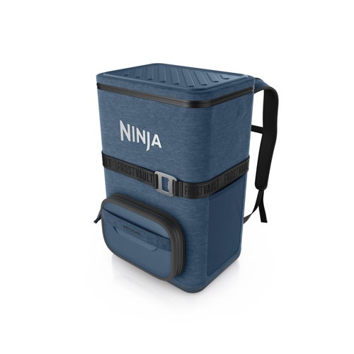 FrostVault Go 36 Can Backpack Soft Cooler Lakeshore Blue