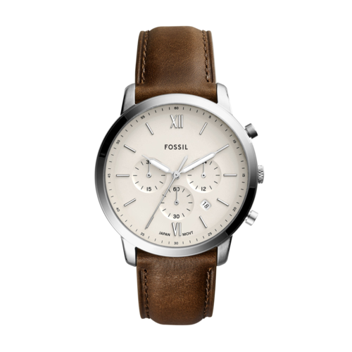 Fossil Men's Neutra Chronograph Brown Leather Watch
