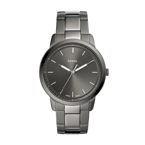 Fossil Men's The Minimalist Three-Hand Smoke Stainless Steel Watch