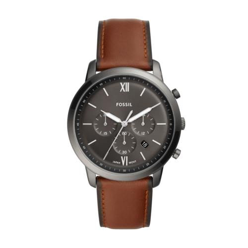Fossil Men's Neutra Chronograph Amber Leather Watch