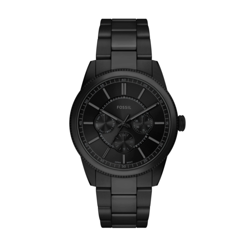 Fossil Men's Pearson Multifunction Black Stainless Steel Watch