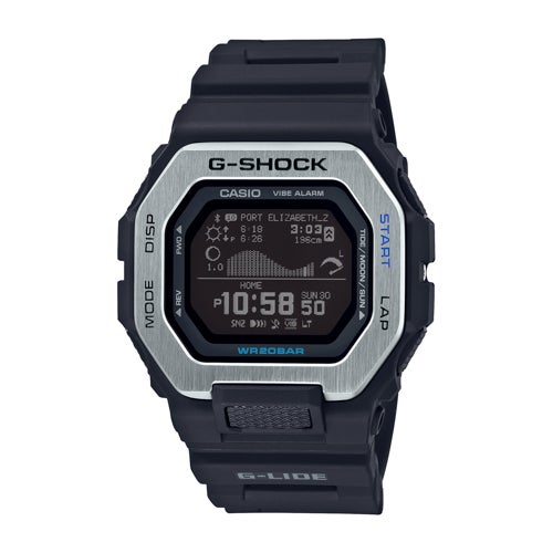 Men's G-LIDE Bluetooth Surfers Digital Black Resin Watch
