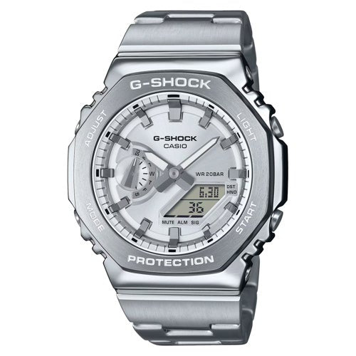 Mens 2100 G-Shock Octagon G-Steel Stainless Steel Watch