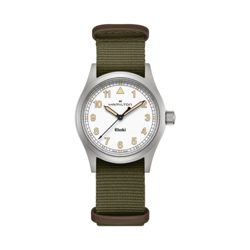Hamilton Khaki Field Quartz Green Textile Strap Watch