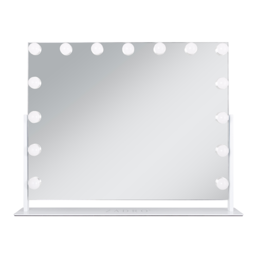 Zadro 15 LED Light Bulb Horizontal Hollywood Makeup Mirror