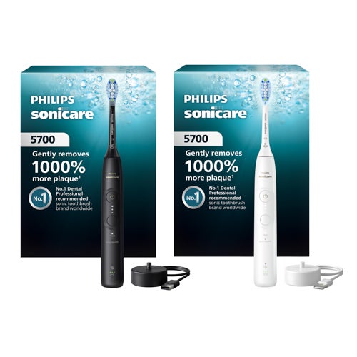 Sonicare For Two: 5700 Series Electric Toothbrushes Black & White Minte