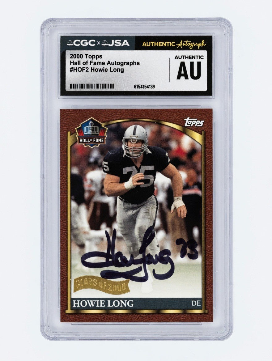 Howie Long - 2000 Topps Hall Of Fame Autographs AU