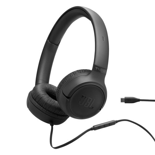 Tune 530C USB-C Wired On-Ear Headphones Black