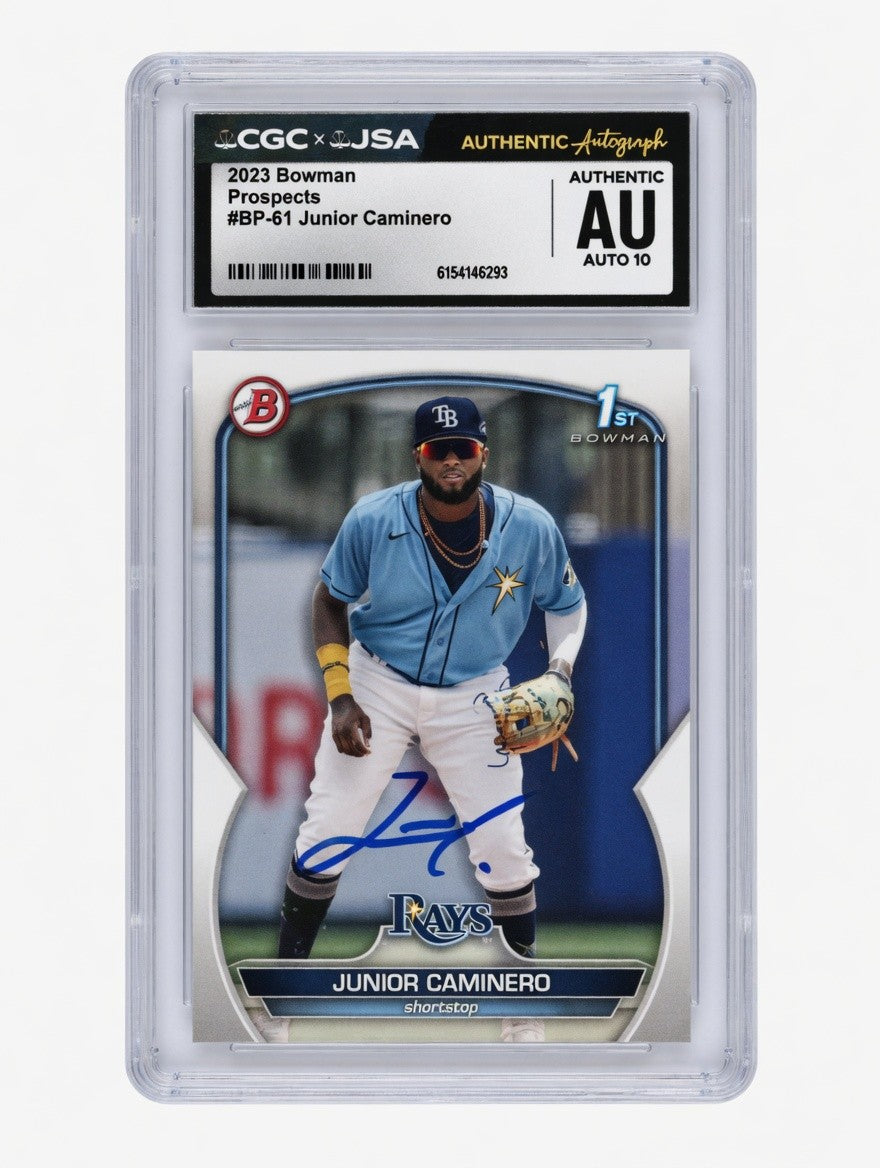 Junior Caminero - 2023 Bowman Prospects Auto 10