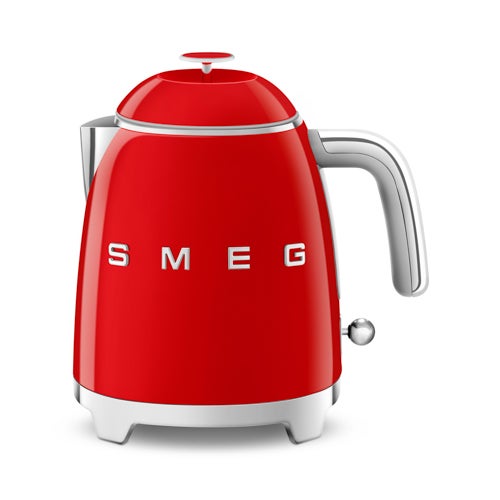 Retro-Style 3 Cup Electric Mini Kettle Red