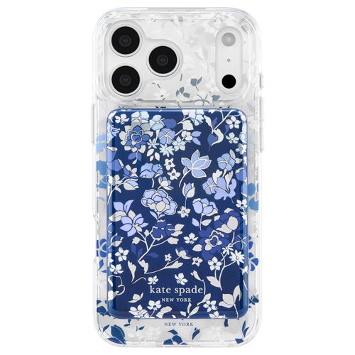 Kate Spade 5k mAh Wireless MagSafe Battery Pack Flowerbed Blue