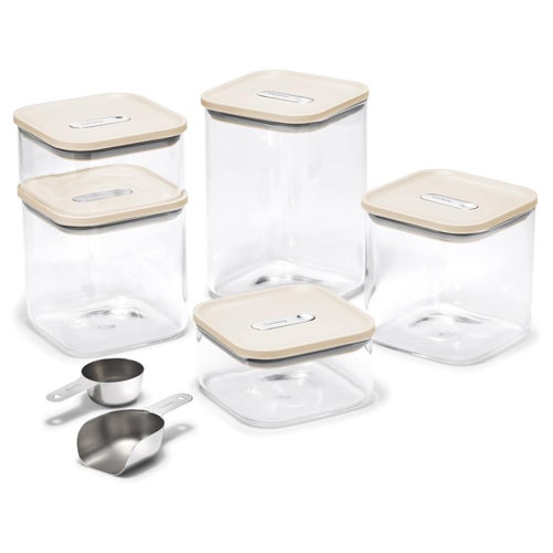 14pc Airtight Storage Container Set Cream