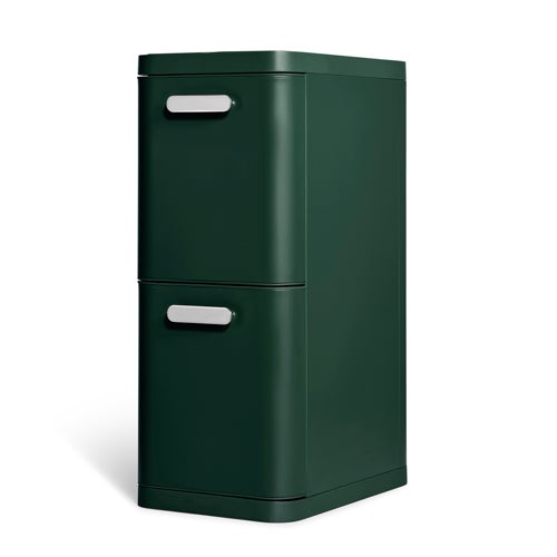 45L 2-Drawer Recycling Bin Emerald