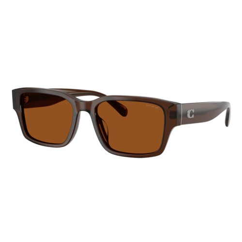 COACH MAXI SCULPTED C NARROW SQUARE SUNGLASSES