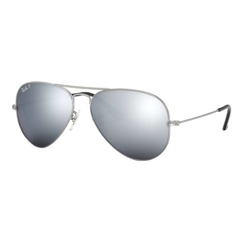 RAY-BAN POLARIZED AVIATOR MIRROR SUNGLASSES