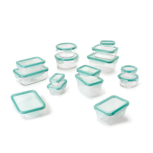 OXO GOOD GRIPS 30-PIECE SMART SEAL GLASS & PLASTIC CONTAINER SET