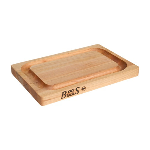JOHN BOOS MAPLE CUTTING BOARD WITH JUICE GROOVE & EASED CORNERS