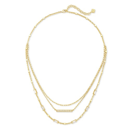 KENDRA SCOTT ADDISON TRIPLE STRAND NECKLACE