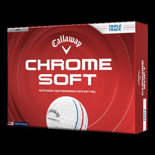 CALLAWAY CHROME SOFT TRIPLE TRACK GOLF BALLS