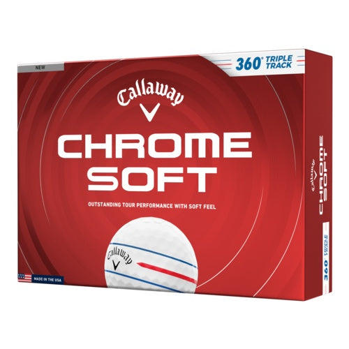 CALLAWAY CHROME SOFT 360 TRIPLE TRACK GOLF BALLS