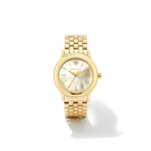 KENDRA SCOTT ALEX GOLD TONE STAINLESS STEEL 35MM WATCH