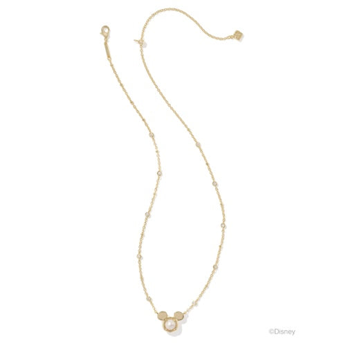 KENDRA SCOTT DISNEY MICKEY MOUSE SHORT PENDANT NECKLACE IN FRESHWATER CULTURED PEARL