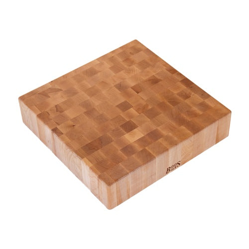JOHN BOOS MAPLE SQUARE 4-IN NON-REVERSIBLE CHOPPING BLOCK