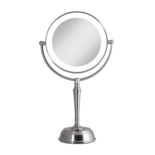 ZADRO LED LIGHTED VANITY MIRROR WITH RECHARGEABLE BATTERY & USB PORT 10X/1X
