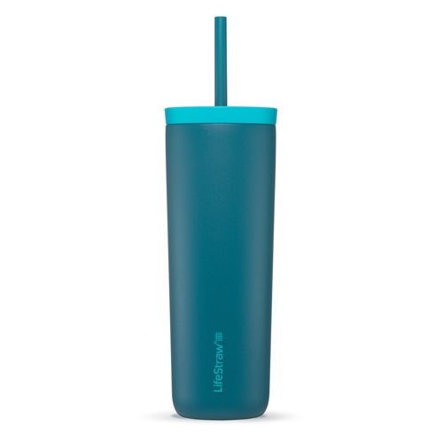 LifeStraw Go Series 18oz Stainless Steel Tumbler Laguna Teal