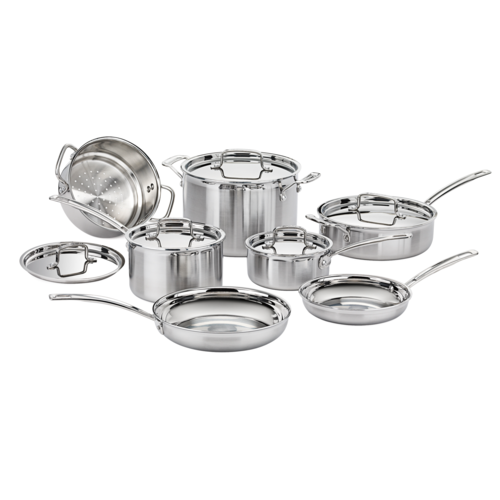 Cuisinart MultiClad Pro Triple Ply Stainless Cookware 12-Piece Set