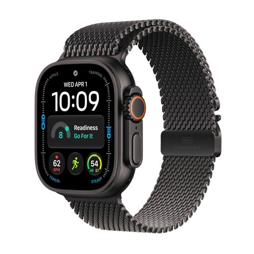 Watch Ultra 4 GPS+Cellular 49mm Black Case w/ Black Titanium Milanese Loop - L