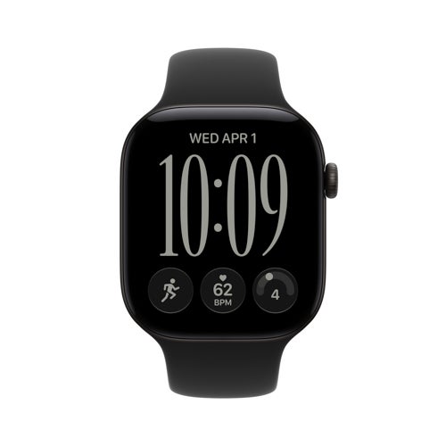 Watch Series 12 GPS+Cellular, 46mm Black Aluminum Case w/ Black Sport Band  M/L