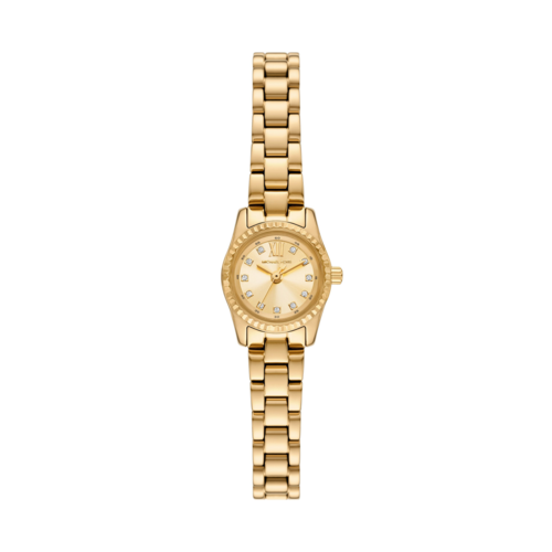 Michael Kors Women's Mini Lexington Pave Gold-Tone Watch