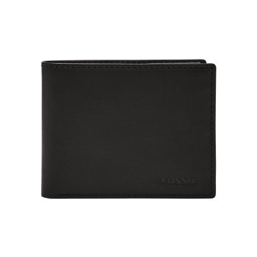 Derrick RFID Passcase Leather Wallet Black