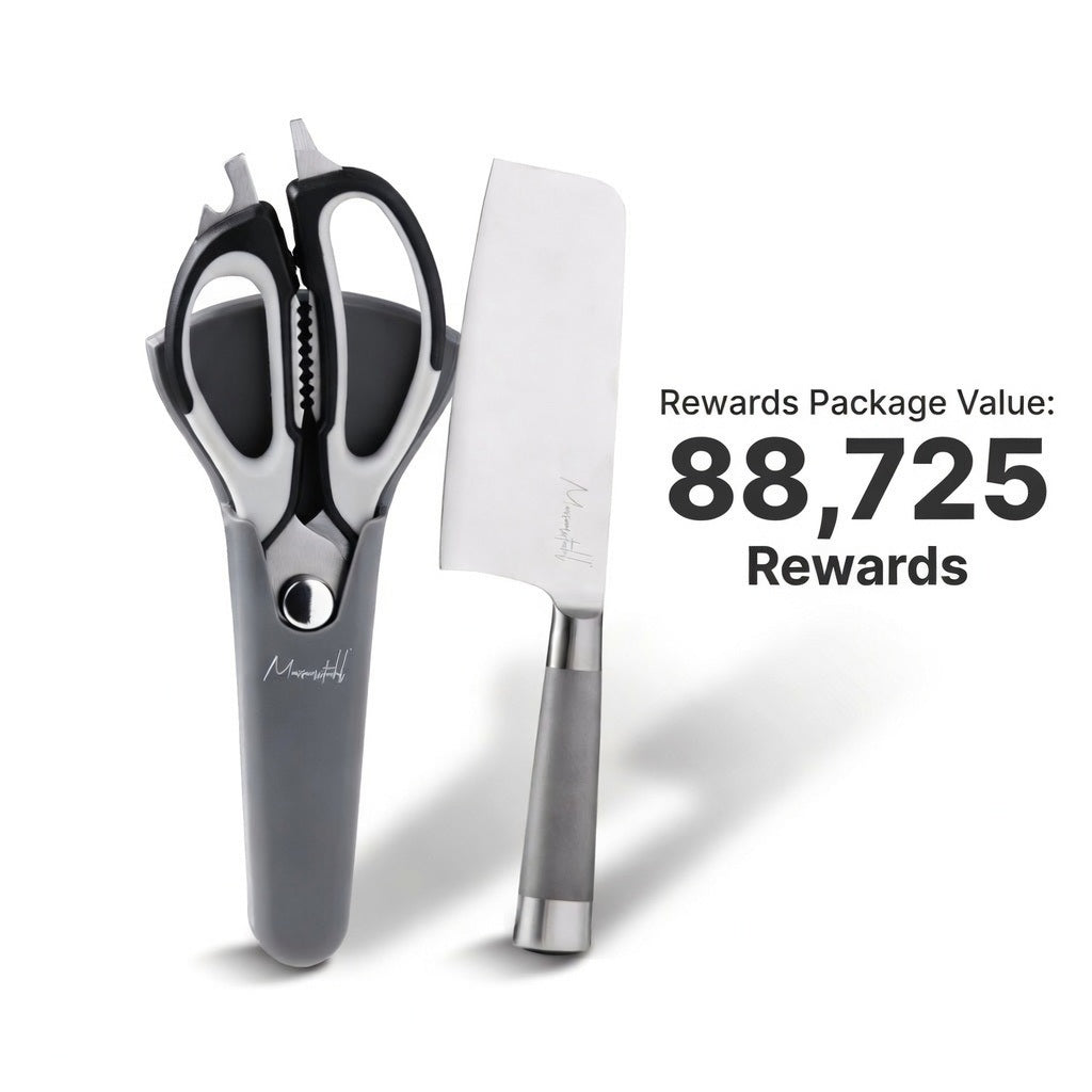 Messerstahl Shears + Messerstahl Gourmet Asian Cleaver