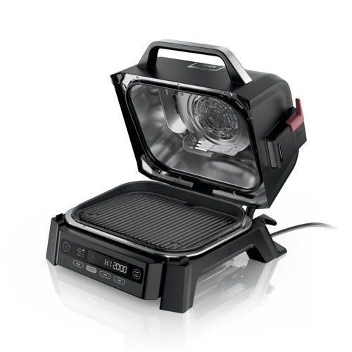 4-in-1 Woodfire Electric Outdoor Grill & Smoker