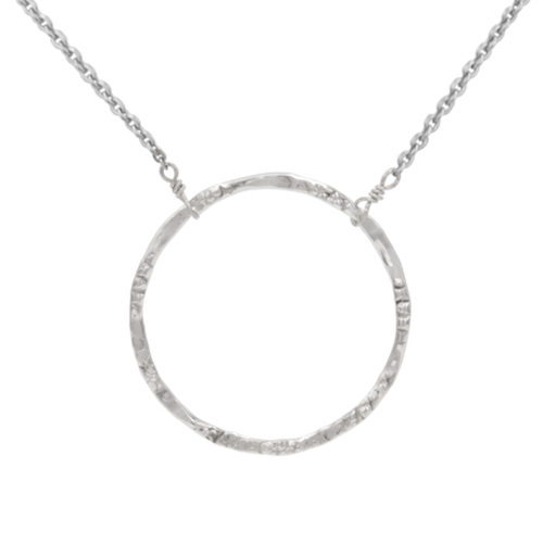 Antwerp Sterling Silver Large Soul Circle Necklace