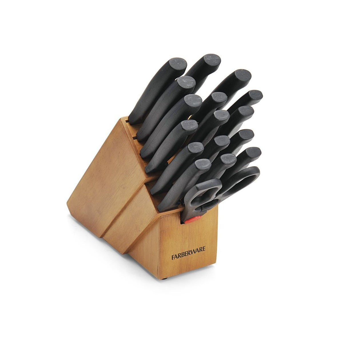 NEVER NEEDS SHARPENING 18PC KNIFE BLOCK SET